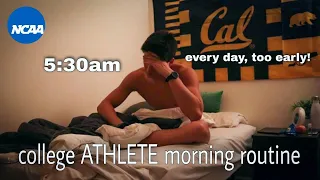 A typical morning of a college athlete