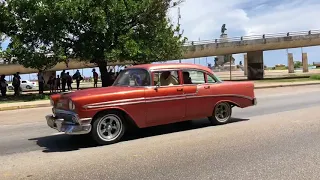 En un taxi en las calles de la habana Cuba centro Julio 2018