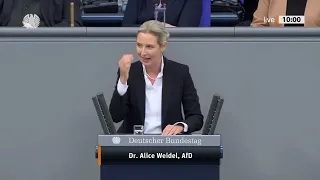 YouTube Kacke #53 - Alice Weidel rastet bei ihrer Rede im Bundestag komplett und heftig aus