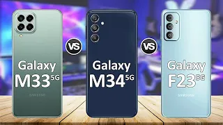 Samsung M34 5G vs M33 5G vs F23 5G - 123Specs