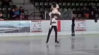 Vanessa James & Morgan Cipres (FRA) LP Practice; 2015 Nebelhorn Trophy; Germany; 25-09-15