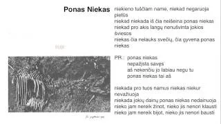 FOJE - "Ponas Niekas"