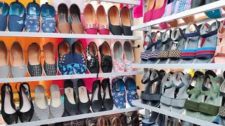 Slipper shopping on Koti streets, Hyderabad