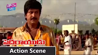 Mohan Babu Stunning Action Scene | Pedarayudu Movie | Mohan Babu | Soundarya | YOYO Cine Talkies