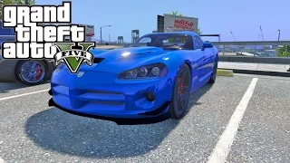 Реальная жизнь в GTA5 №54 (УГОНЯЮ Dodge Viper SRT)