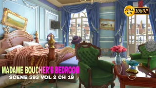 June's Journey Scene 593 Vol 2 Ch 19 Madame Boucher's Bedroom *Full Mastered Scene* HD 1080p