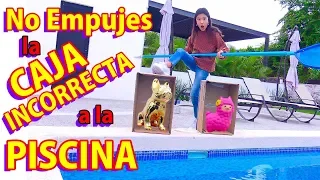 NO EMPUJES LA CAJA INCORRECTA A LA PISCINA | TV Ana Emilia