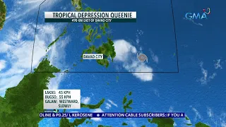 Bagyong #QueeniePH, humina at naging tropical depression | 24 Oras News Alert