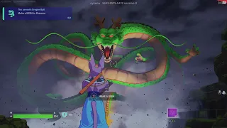 Fortnite : Beerus does the Griddy on Shenron