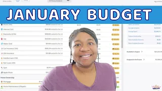 JANUARY 2023 BUDGET WITH ME | zero-based budget | ynab