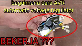 BAGAIMANA cara AVR GENSET BEKERJA ???