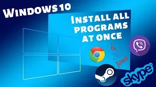 Windows 10 - Install All Necessary Programs At Once - Update Multiple Apps In One Step - 2020 -