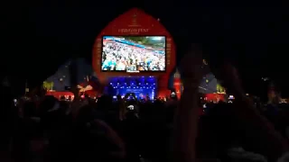 FIFA FAN FEST Москва 19.06.18, Россия Египет. Третий гол. Live!