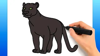 How To Draw A Panther (Easy Drawing Tutorial)