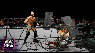 AEW Fight Forever Malakai Black VS Luchasaurus - Exploding Barbed Wire Death Match