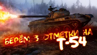 🔴БЕРЁМ 3 ОТМЕТКИ НА Т-54 (стартуем с 84.2%) | TORTEE TANK COMPANY