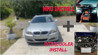 N55 335i Gets a New intercooler + MHD INSTALL on IOS