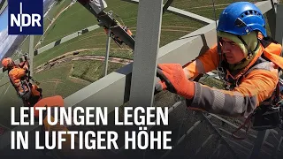 Energieversorgung: Leitungen legen in luftiger Höhe | Die Nordreportage | NDR Doku