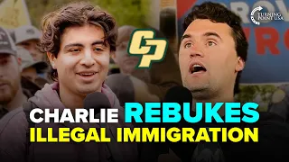 Charlie Kirk REBUKES Defensive College Student On Illegal Immigration 👀🔥 *FULL CLIP*