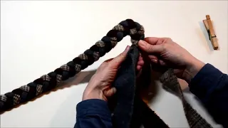 Beginning an Oval Braided Rug