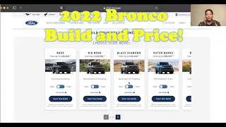 2021 v. 2022 Bronco Build and Price
