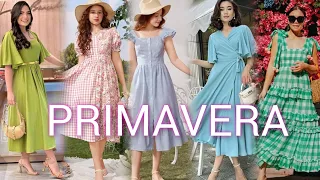 HERMOSOS VESTIDOS MIDI ELEGANTES Y LIGEROS PARA PRIMAVERA VERANO💐