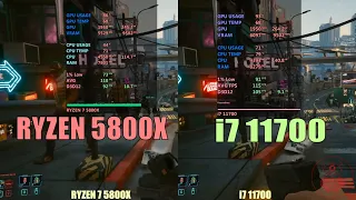 Intel i7 11700 vs AMD Ryzen 7 5800x