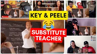 Key & Peele - Substitute Teacher (Part 1) REACTION MASHUP!