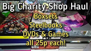 25p Boxsets, Steelbooks & games - Charity Shop Haul