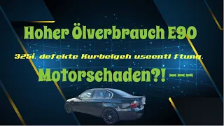 Hoher Ölverbrauch E90 325i, defekte Kurbelgehäuseentlüftung, Motorschaden?!  #autoalex #auto