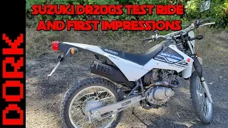Suzuki DR200S Review: Test Ride and First Impressions + Suzuki DR200S vs Honda CRF250L