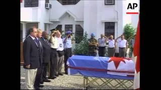 Memorial service for Canadian UN peacekeeper