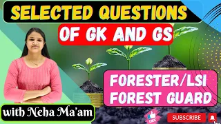GK AND GS SELECTED QUESTIONS/OSSSC/ Forester/ Forest guard / LSI/ GK Mock Test Series(3)#ossc#osssc