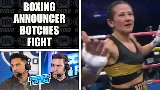 Boxing Announcer Botches Fight Winner in Nina Hughes vs Cherneka Johnson Match | COVINO & RICH