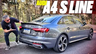 Audi A4 S Line 2023 - MAIS BARATO QUE BMW 320i E MERCEDES C200, E ANDA MAIS! POR QUE VENDE MENOS?