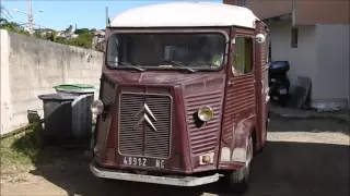 Citroën Type H, premiers démarrages manivelle, Nouméa, Nouvelle-Calédonie