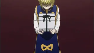 kurapika watches neon play with the scarlet eyes