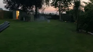 Trying to light bonfire with Kvintor exploding .177 pellets