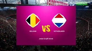 Belgium vs Netherlands | Uefa Nations League 2022 | Full Match | eFootball PES Gameplay PC