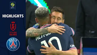 Messi Debut Hattrick -STADE DE REIMS - PARIS SAINT-GERMAIN (0 - 2) - Highlights / 2021-2022 Season