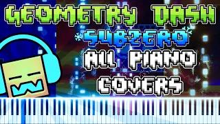 All Geometry Dash Subzero Songs Piano Tutorial / Cover (1-3)