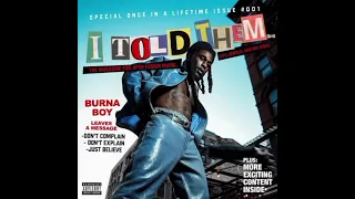 Burna Boy I TOLD THEM Album| Burna Boy Greatest hits 2023|Afrobeat Mix DJ NIRA