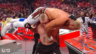 Brock Lesnar brutally attacks Cody Rhodes - WWE Raw 4/3/2023