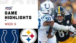 Colts vs. Steelers Week 9 Highlights | NFL 2019