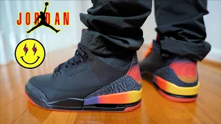 SUPER LIMITED !!! JORDAN 3 X J BALVIN RIO BLACK REVIEW & ON FEET