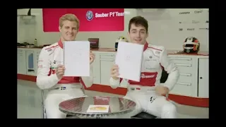 Artists in the making? - Marcus and Charles tackle emoji drawing - Alfa Romeo Sauber F1 Team