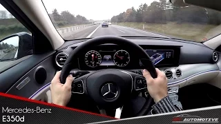 Mercedes Benz E350d POV Test Drive + Acceleration 0 - 200 km/h