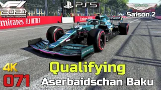 F1 2021 Karriere #071 • 🇦🇿 (Q) Aserbaidschan Baku Qualifying • Gelingt der Sprung ins Q3? [PS5*4K60]