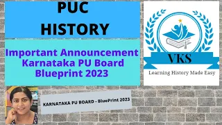 Important Announcement Karnataka PU Board; II PU History; Blueprint 2023