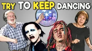 Elders React To Try To Keep Dancing Challenge (Lil Pump, Marilyn Manson)